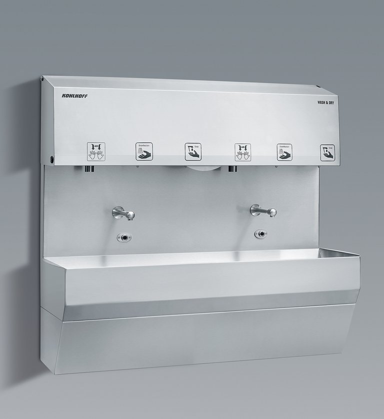 KOHLHOFF Mehrplatz-Hand-Hygienecenter WR-ECO-3-L-SWTD