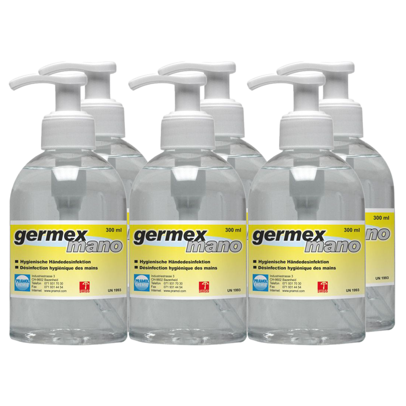  Händedesinfektionsmittel Germex MANO,  Karton 6 x 300 ml