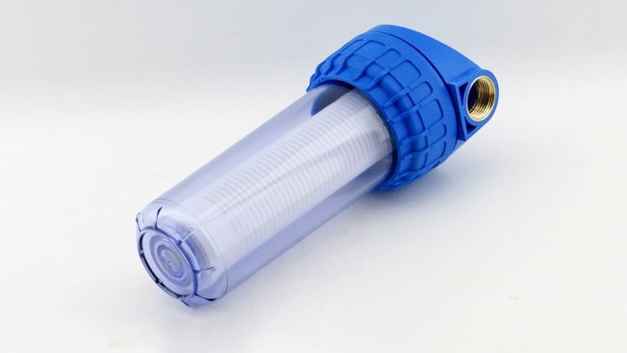 Wasserfilter R1" PVC 310mm mit Filtereinsatz 150µ
