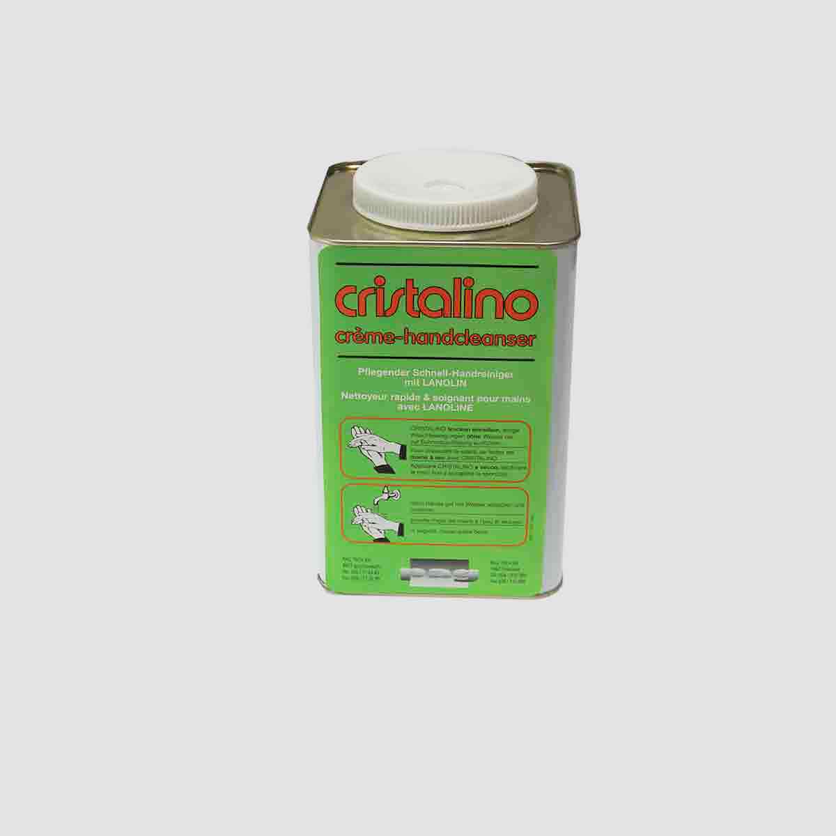CRISTALINO Handreiniger, Schnell-Handreiniger mit Lanolin Creme, Düse à 4.5 l 