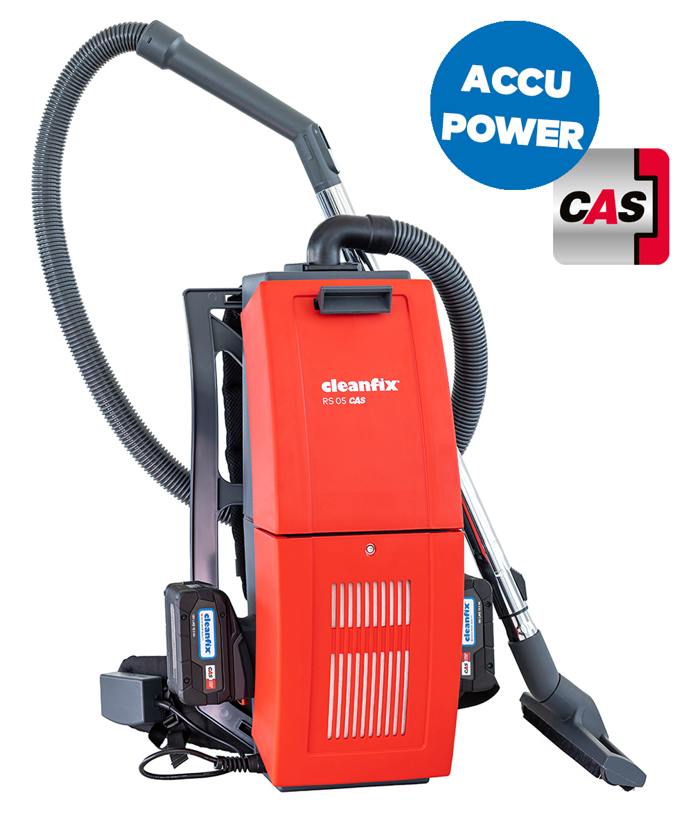 CLEANFIX RS05 CAS (ohne Batterien) Rückenstaubsauger
