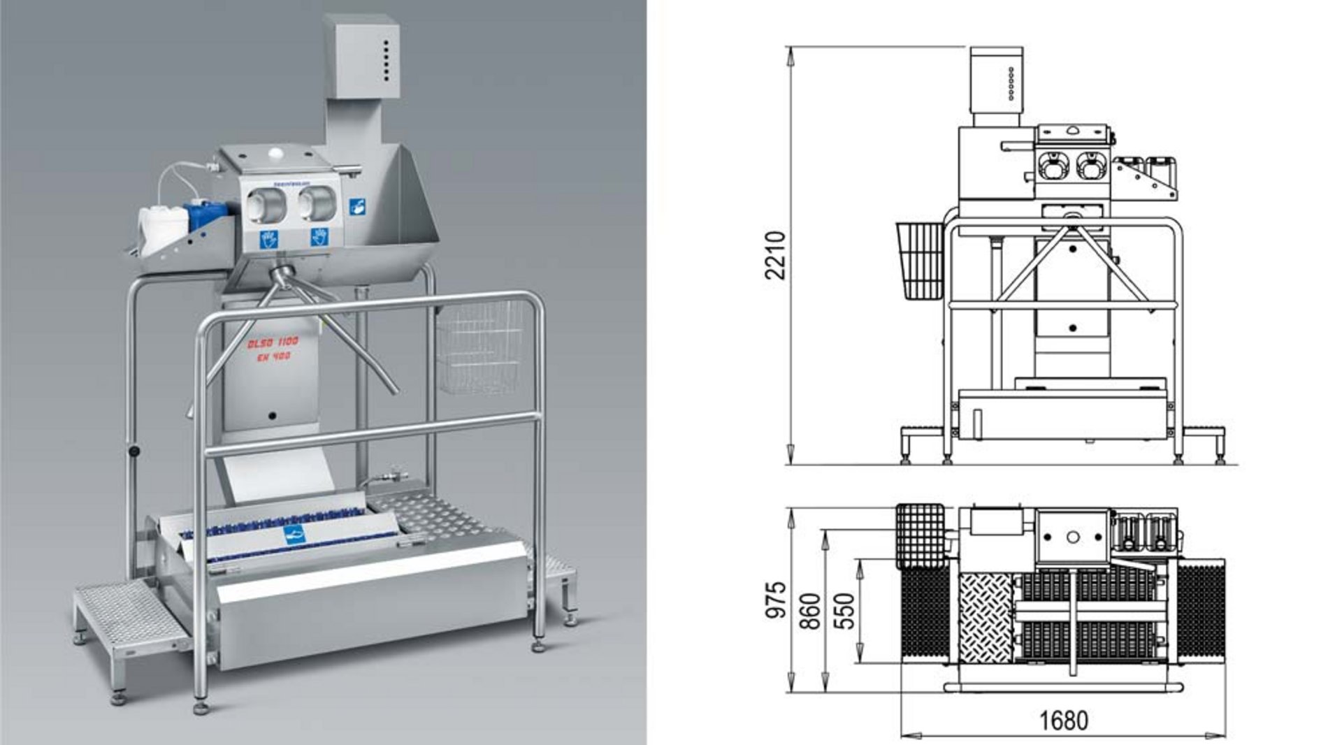 KOHLHOFF Kompakt-Hygieneschleusen SL-Line DLSO-SL 800-L