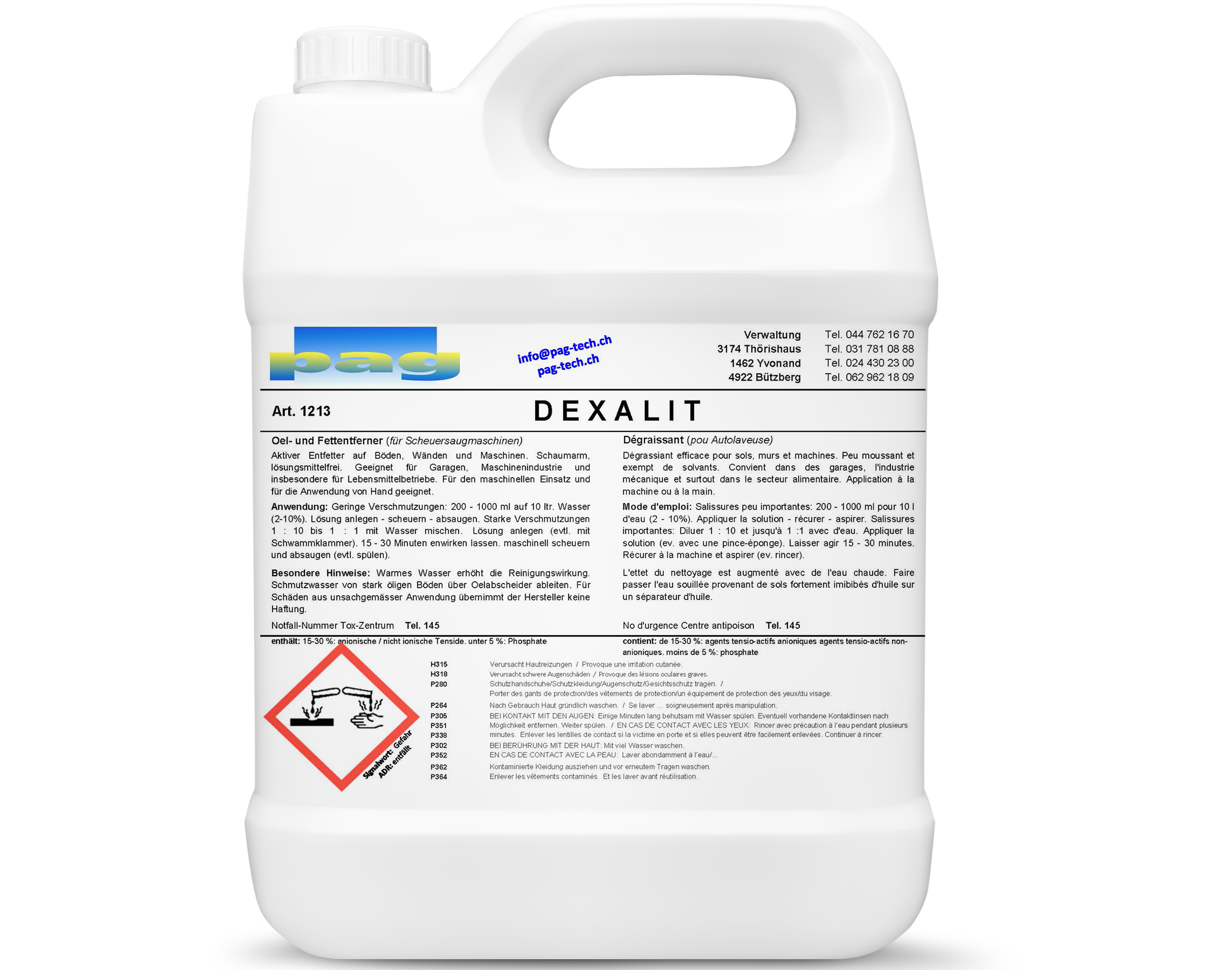 Universalreiniger DEXALIT, 10 l, Oel- und Fettentferner